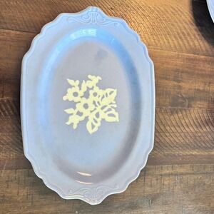 Vintage‎ Harker Pottery USA Platter Serving Dish Cameoware 11 3/4 by 8 1/2 *1
